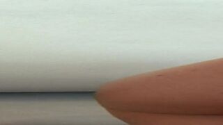 Busty blonde and freckled redhead beauties get their asses widened