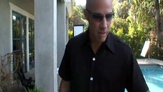 Starving vampish brunette with giant bristols loves to be fucked from behind