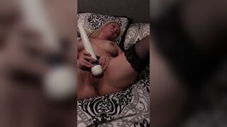 Our first video, Milf has multiple orgasms, surprise squirt!