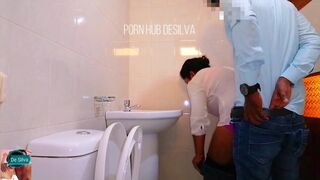Quick Fuck With My Office Hot sexy Girl in The Office Bathroom - 15 image