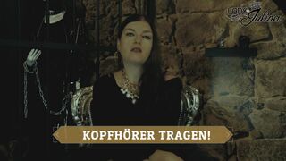 ASMR whispering with german sexy dominatrix come on and become my slave toy