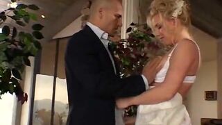 Sexy horny babe with attractive breast suck dick then get babged in the ass