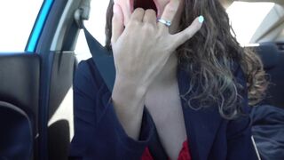 JOI UBER ride, Take my milk and cum in my mouth