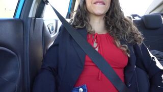 JOI UBER ride, Take my milk and cum in my mouth