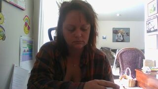 Morning Smoke and Masturbation in the Desk Chair...