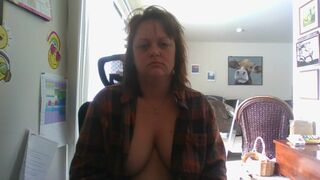 Morning Smoke and Masturbation in the Desk Chair...