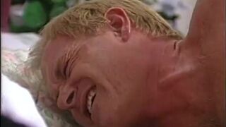 Lusty MILF with enormous tits slurps and deepthroats a massive cock then fucks