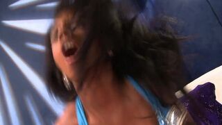 Black stepmom with big boobs loves her white stepson