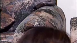 Asian MILF deep throats cock then gets pounded on the sofa