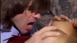 Asian MILF deep throats cock then gets pounded on the sofa