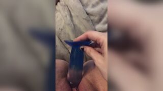 fucking my pussy with my dildo