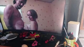 I suck a guy in front of a porn movie