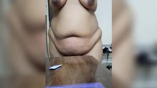 Pizza dare by an indian slut receives food naked