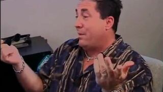 Two brunette babes suck on one hard cock