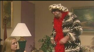 Sexy blonde babe with nice tits gets pussy drilled