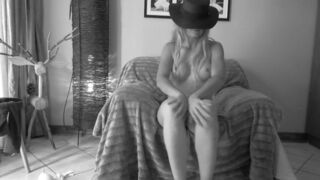 bored house milf feeling sexy gives a little show