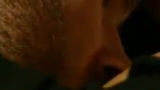 Stunning inexperienced big tit bride is licked by tennis coach