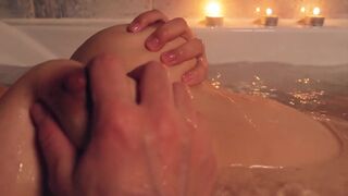 Big Tits Tising And Watered with white cumplays