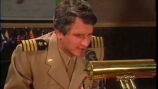 Blonde nymphs give great show for army guy