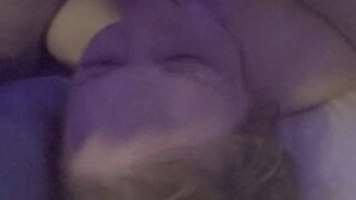 redhead gives blowjob