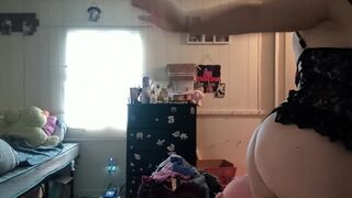 Sexy milf teases and plays with herself till orgasm