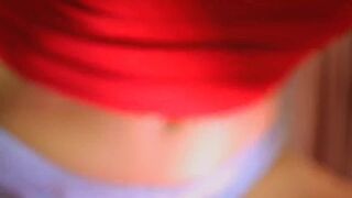 step sister can't wait for her period to finish. blowjob handjob and creampie