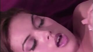 Naughty doll with natural boobs gets wild ride on this hard