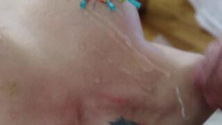 DSC6-8) 3 some Beautiful girl big tits gets needles in her tits then fucked missionary with Cumshot