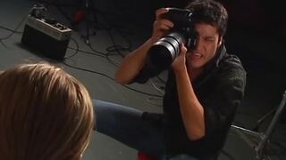 Male photographer takes pictures of five blondes fucking