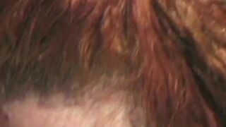 Couple get covered with whipped cream and lick each other