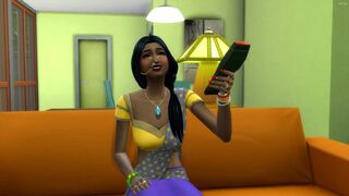 Son enters the mother's room in the middle of the day while she is taking a nap to have sex with her and make her pregnant - Indian Mom And Son