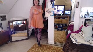 V 718 First video of 2022, Sexy DawnSkye modeling nighties and panties for you