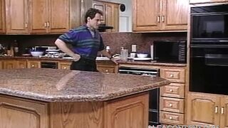 Busty Blonde Banged In The Kitchen - 1 image