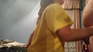 Abbs sucks the cum out of my cock