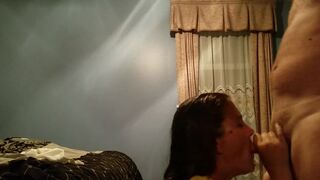 Abbs sucks the cum out of my cock