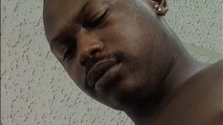 Black on black action with busty ebony and black stalion - 4 image