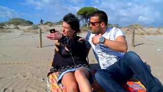 Beach ass cum and a wetter fuck at home