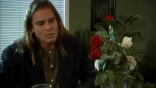 Blond slut is naked and riding a cock in restaurant