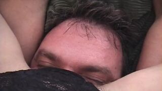 Crouching Woman Hidden Face