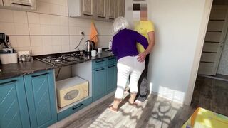 Mature MILF with big tits and ass loves anal and blowjob