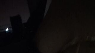 Nylon blonde masturbates her pussy with willing fingers