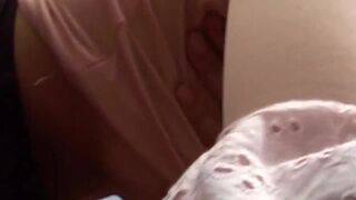 Brunette in nylon makes amateur sex with willing cock