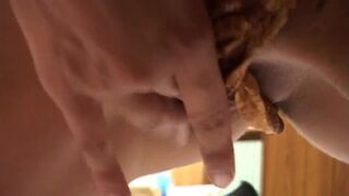 Blonde alone in the house masturbates her pussy while she is - 6 image