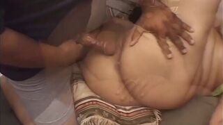 FMM inerracial threesome with small dicks