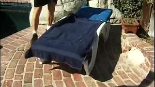 Tattoed brunette with round boobs begs for dickpeneteration