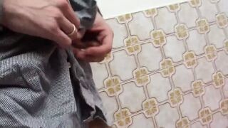 Redheaded and busty MILF makes cock enjoyment