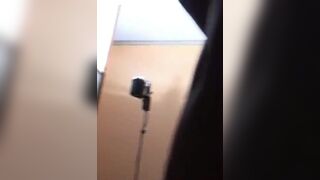 Hot brunette in lingerie and nylon fucks with cock and toys