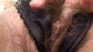 Bbw brunette fucks pussy with hot and willing fingers