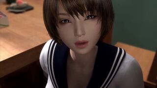 Morning blowjob and boobjob by two asian horny hot girls [Sexual Circumstances] / 3D Hentai game