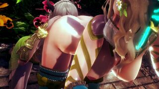 ELF WARRIOR LICKED PUSSY OF THE QUEEN FOREST | 3D Hentai